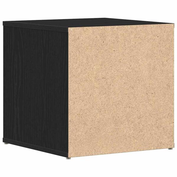 Box Drawer Schwarz Eiche 40,5x40x40 cm Holzwerkstoff