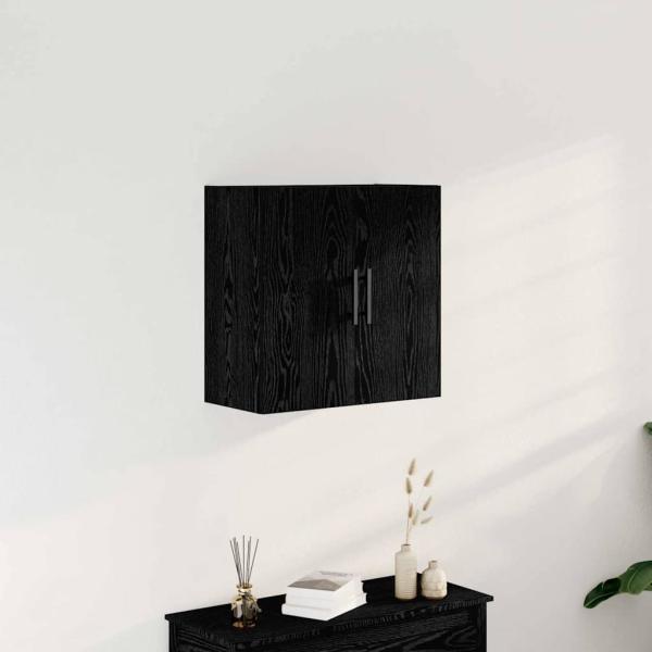ARDEBO.de - Wandschrank Schwarz Eiche 60x31x60 cm Holzwerkstoff