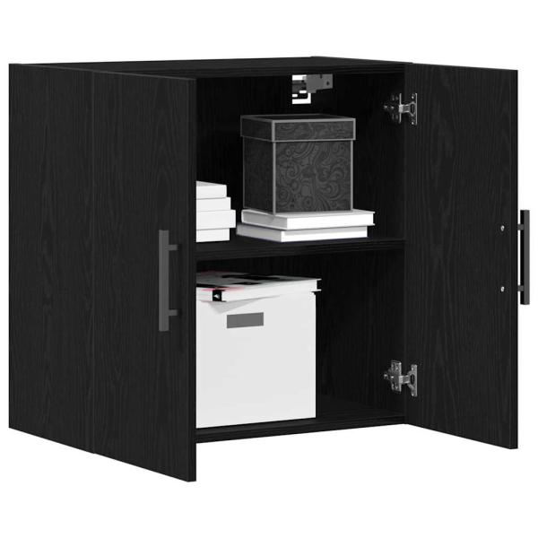 Wandschrank Schwarz Eiche 60x31x60 cm Holzwerkstoff