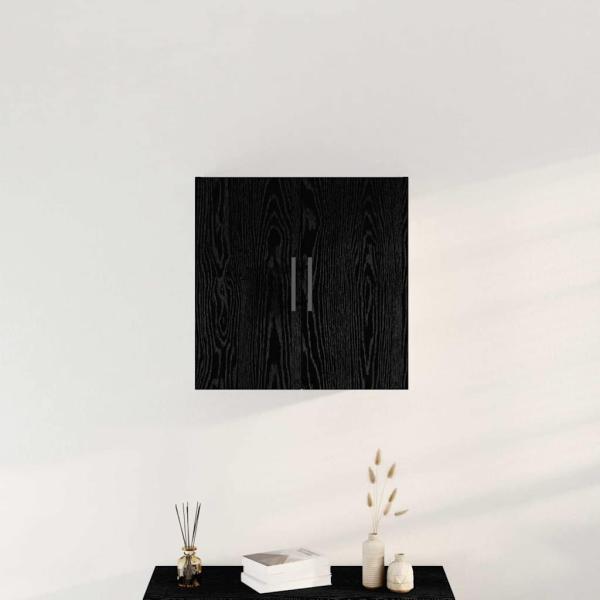Wandschrank Schwarz Eiche 60x31x60 cm Holzwerkstoff