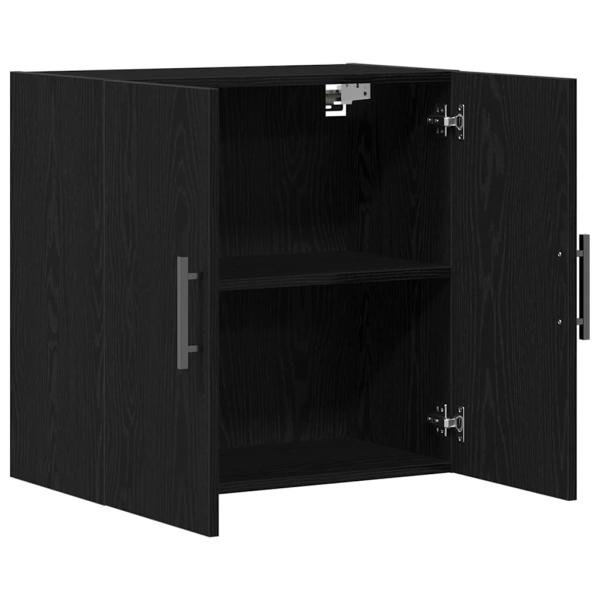Wandschrank Schwarz Eiche 60x31x60 cm Holzwerkstoff