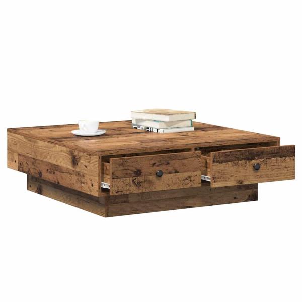Couchtisch Altes Holz Recyceltes Holz 90 x 90 x 28 cm