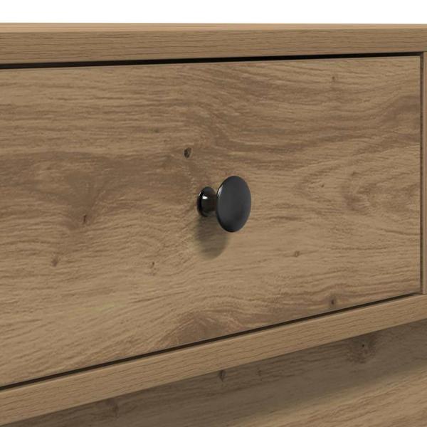 Couchtisch Eiche Furnier, MDF 90 x 90 x 28 cm Aufbewahrung