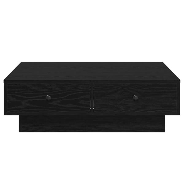 Couchtisch Schwarz Eiche Holzwerkstoff 90 x 90 x 28 cm Couchtisch