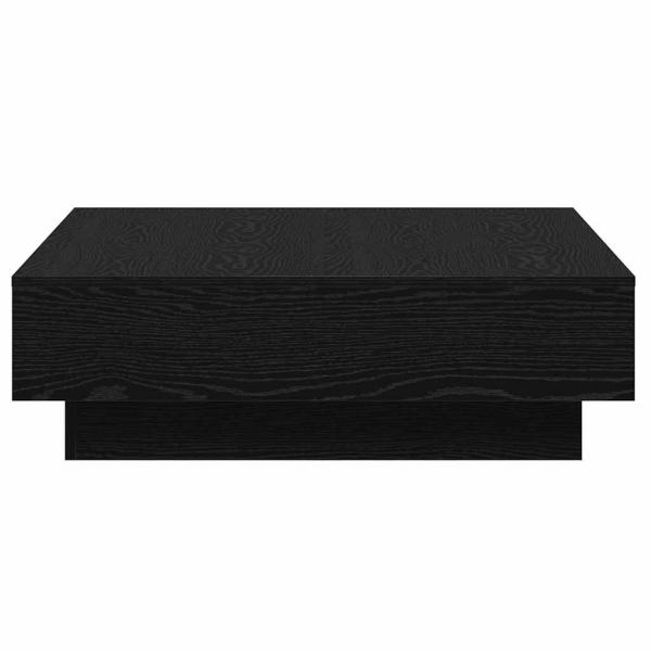 Couchtisch Schwarz Eiche Holzwerkstoff 90 x 90 x 28 cm Couchtisch