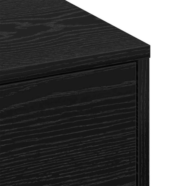 Couchtisch Schwarz Eiche Holzwerkstoff 90 x 90 x 28 cm Couchtisch