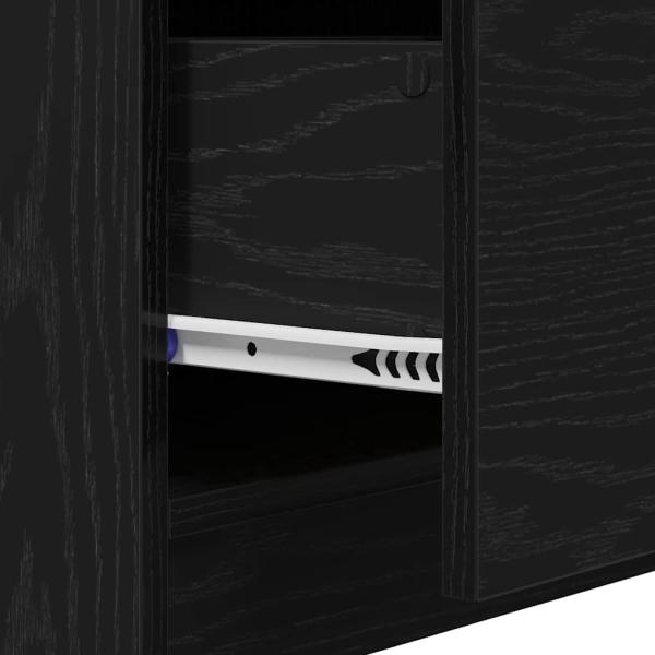 Waschbeckenunterschrank Schwarzeiche 40x37x59 cm MDF