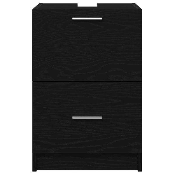 Waschbeckenunterschrank Schwarzeiche 40x37x59 cm MDF
