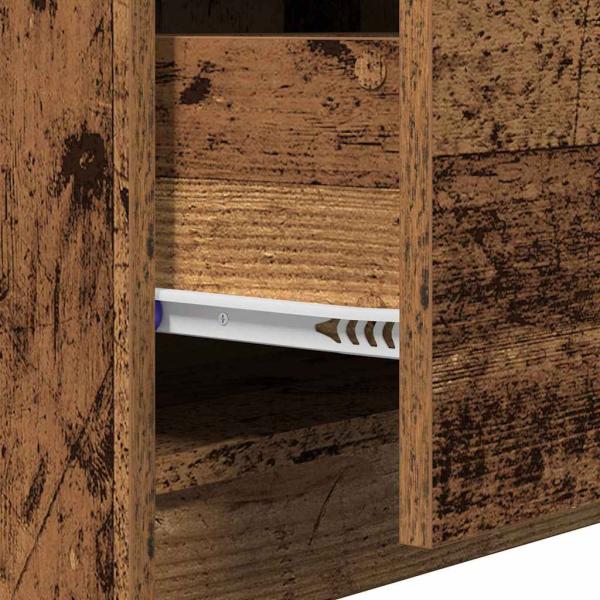 Waschbeckenunterschrank Altes Holz 59x37x59 cm Furniertes Holz