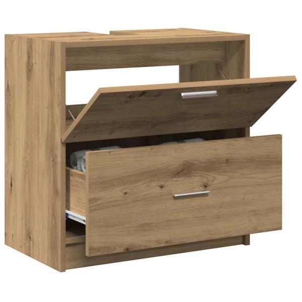 Waschbeckenunterschrank Artisan-Eiche 59x37x59 cm Holzwerkstoff