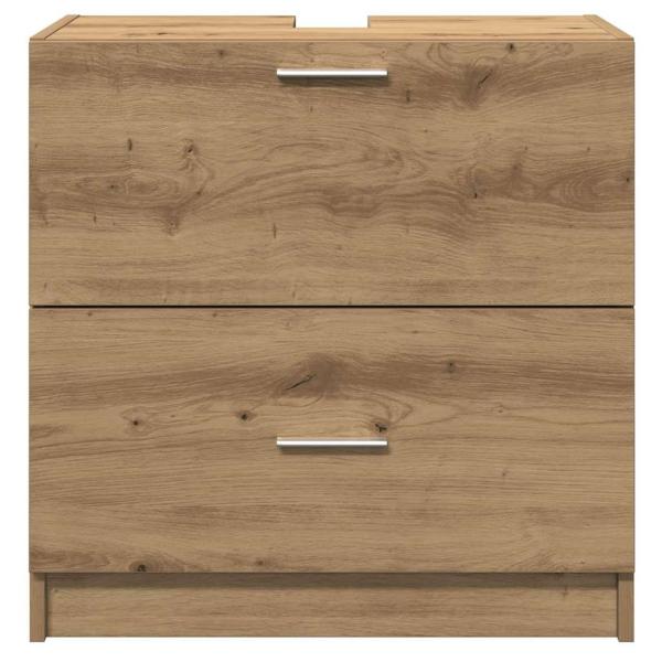 Waschbeckenunterschrank Artisan-Eiche 59x37x59 cm Holzwerkstoff