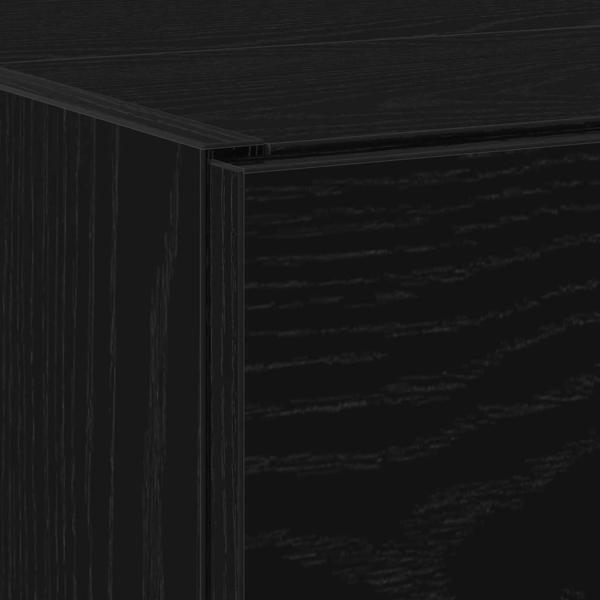 Waschbeckenunterschrank Schwarz Eiche 59x37x59 cm Ingenieurholz