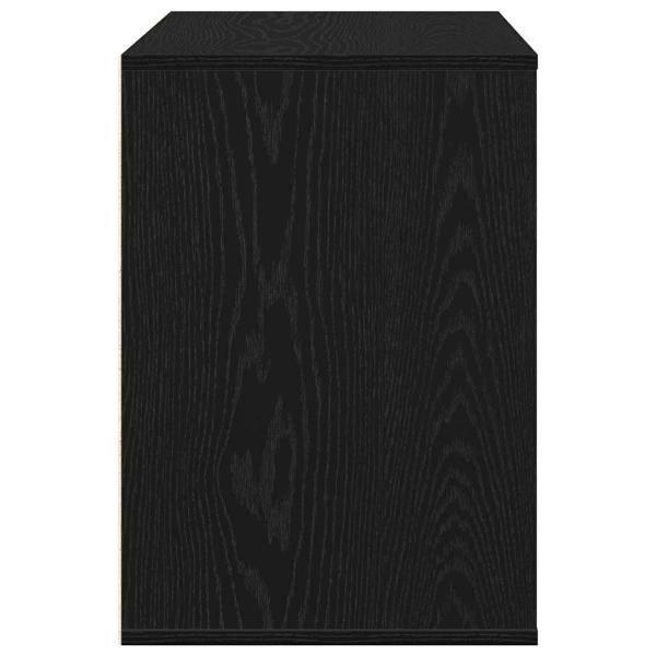 Eckkommode Schwarz Eiche 80x41x58 cm Holzwerkstoff