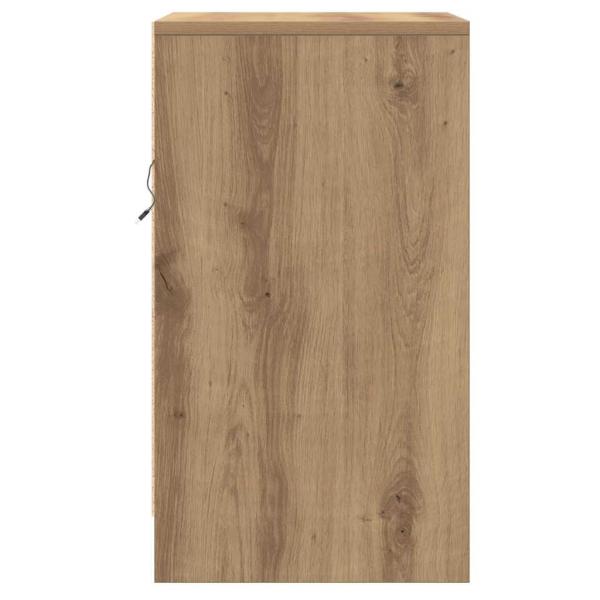 Nachttisch mit LED-Lichtern Artisan Eiche Spanplatte