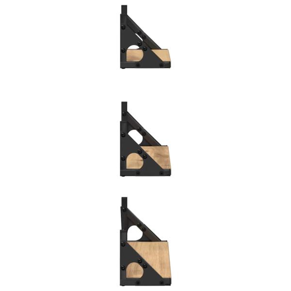 3-teiliges Wandregalset aus Eiche Artisan