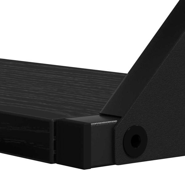 3-teiliges Wandregal-Set Schwarze Eiche Technisch Holz