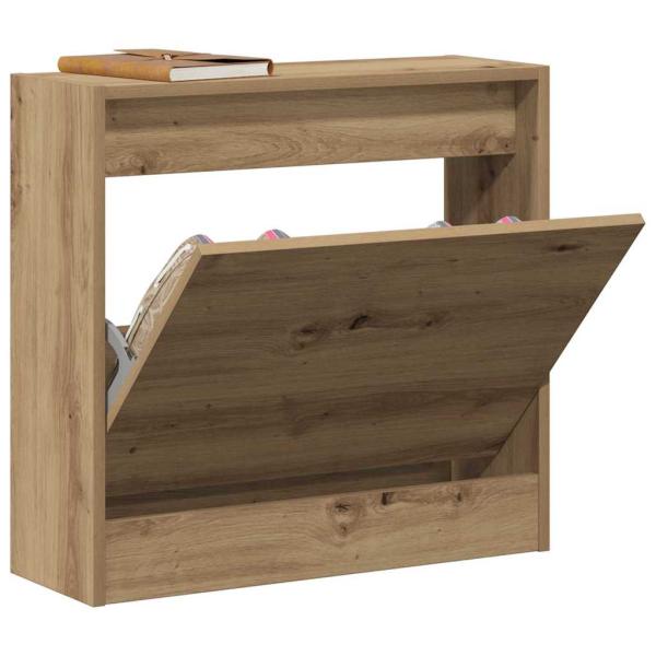 Schuhschrank Artisan Eiche 60x21x57 cm Holzwerkstoff
