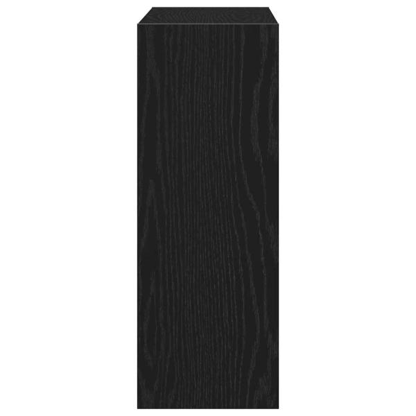 Schuhschrank Schwarz Eiche 60x21x57 cm aus Holzwerkstoff