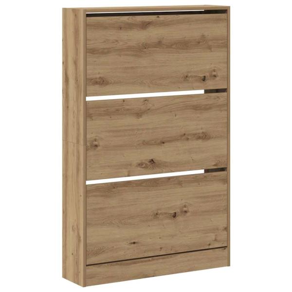 Schuhschrank Artisan Eiche 80x21x125,5 cm Holzwerkstoff
