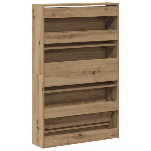 Schuhschrank Artisan Eiche 80x21x125,5 cm Holzwerkstoff