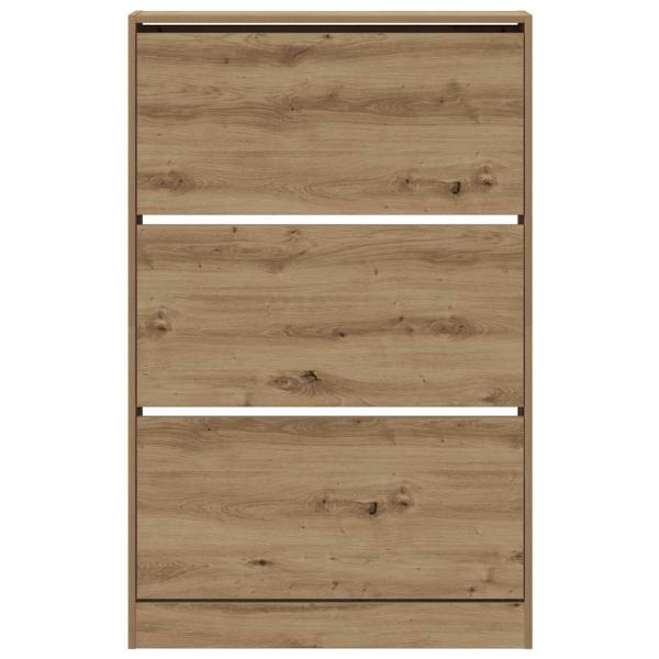 Schuhschrank Artisan Eiche 80x21x125,5 cm Holzwerkstoff