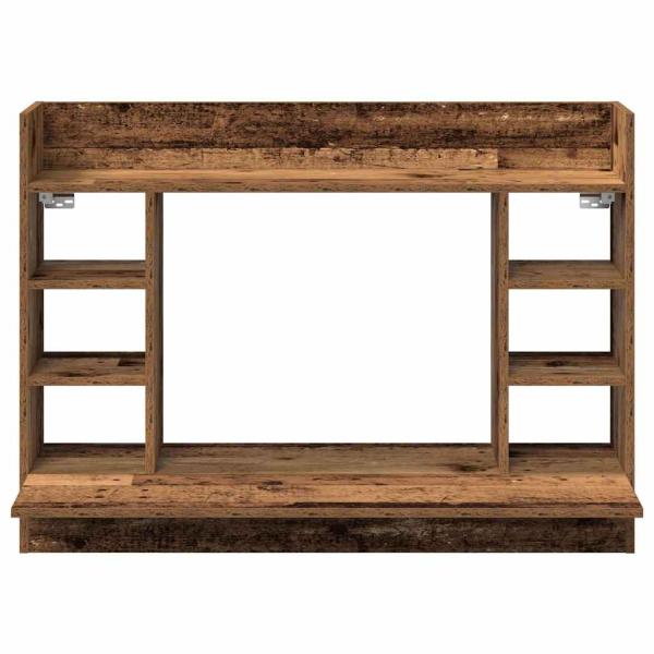 Wandmontageschreibtisch Alte Eiche 105x48x75 cm Holzwerkstoff