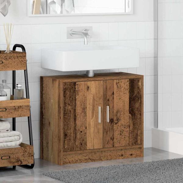 Waschbecken-Schränke Altes Holz 63x29x55 cm