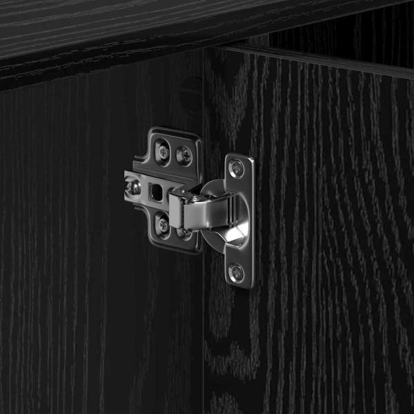 Spülenschrank Schwarz Eiche 90x29x55 cm Holzwerkstoff