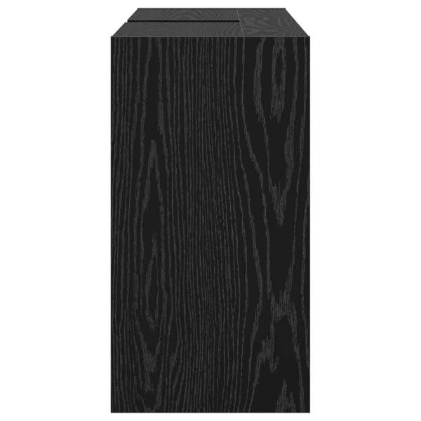 Spülenschrank Schwarz Eiche 90x29x55 cm Holzwerkstoff