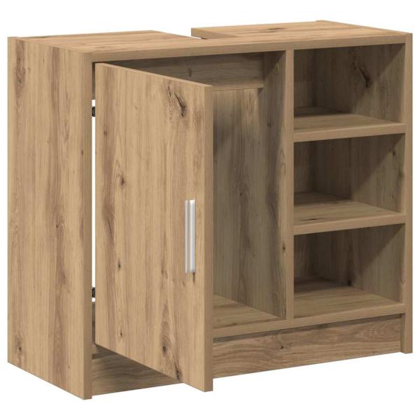 Waschbecken-Schrank Artisan Eiche 63x29x55 cm Holzwerkstoff