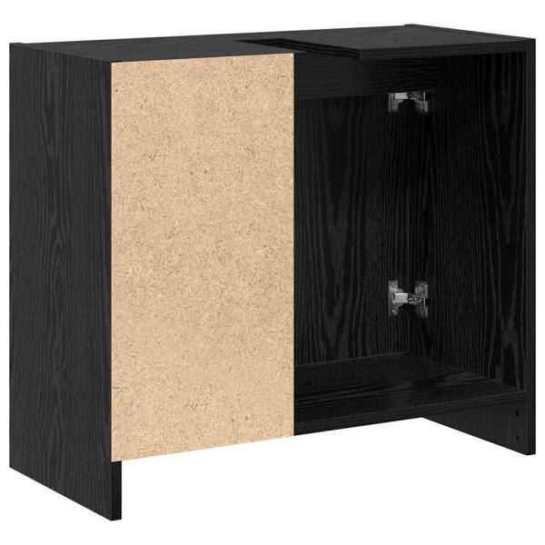 Waschbeckenunterschrank Schwarze Eiche 63x29x55 cm Holzwerkstoff
