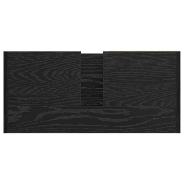 Waschbeckenunterschrank Schwarze Eiche 63x29x55 cm Holzwerkstoff