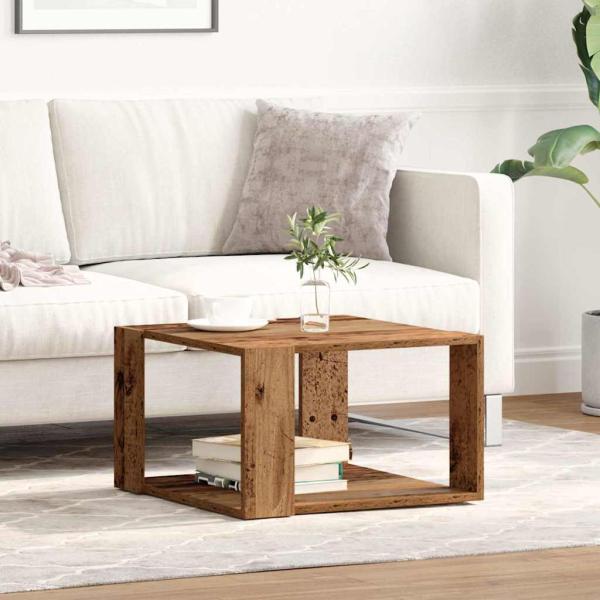 Couchtisch Altholz 51,5x51,5x30 cm Holzwerkstoff
