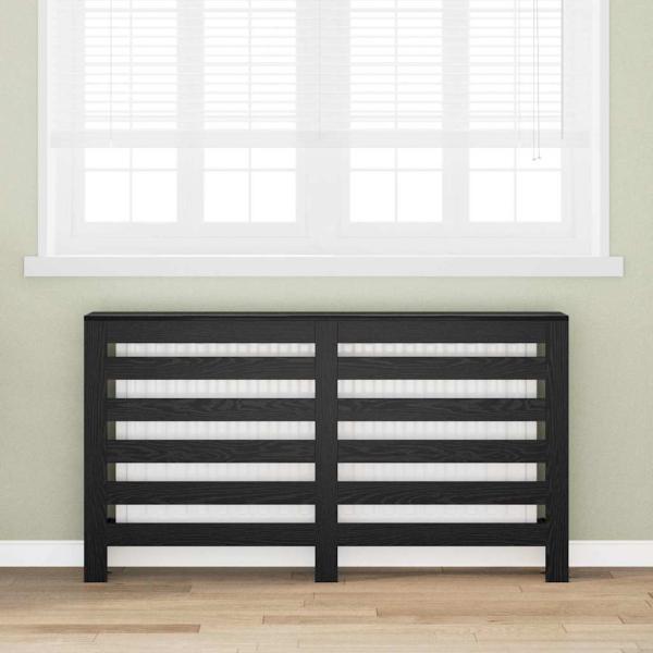 ARDEBO.de - Heizkörperverkleidung Schwarze Eiche 149x20x82 cm Bearbeitetes Holz