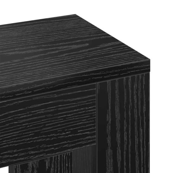 Heizkörperabdeckung Schwarz Eiche 205x21.5x83.5 cm Vorgefertigtes Holz