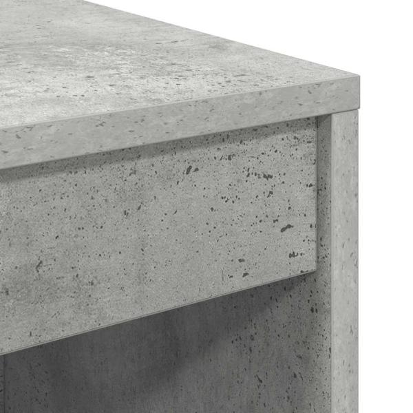 Computertisch Beton Grau Spanplatte mit Beton-Look 70 x 40 x 76 cm