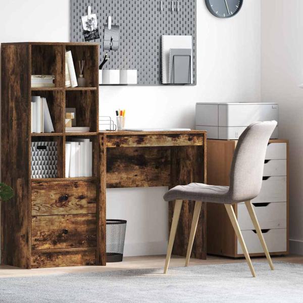 ARDEBO.de - Geräucherter Eichen-Schreibtisch Geräucherte Eiche MDF