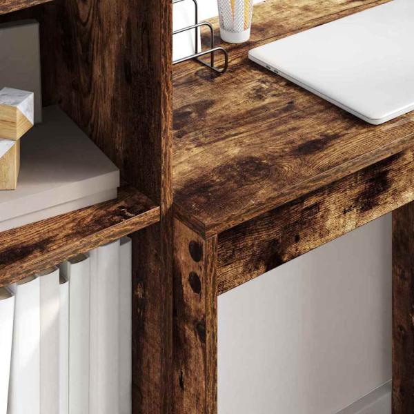 Geräucherter Eichen-Schreibtisch Geräucherte Eiche MDF