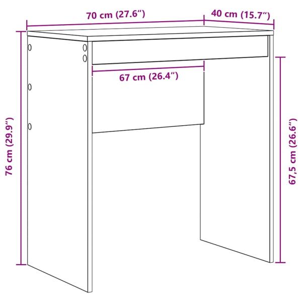 Geräucherter Eichen-Schreibtisch Geräucherte Eiche MDF