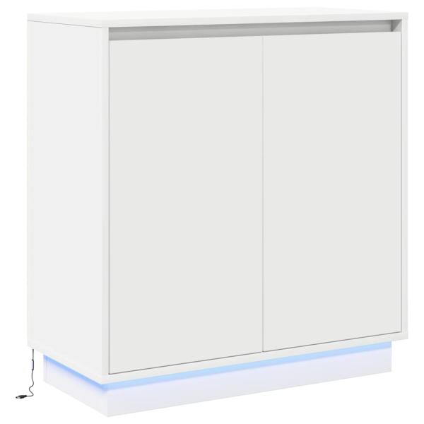 LED Sideboard in Weiß - 71x34.5x75 cm, Hergestellt aus Holzwerkstoff