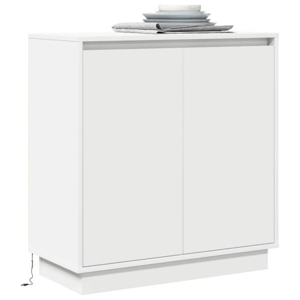 LED Sideboard in Weiß - 71x34.5x75 cm, Hergestellt aus Holzwerkstoff