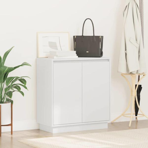 LED Sideboard in Weiß - 71x34.5x75 cm, Hergestellt aus Holzwerkstoff