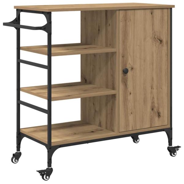 Küchenwagen Artisan Eiche 87,5x38,5x84,5 cm Holzwerkstoff