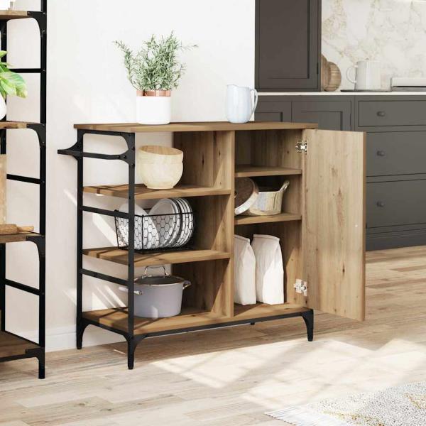 Küchenwagen Artisan Eiche 87,5x38,5x84,5 cm Holzwerkstoff