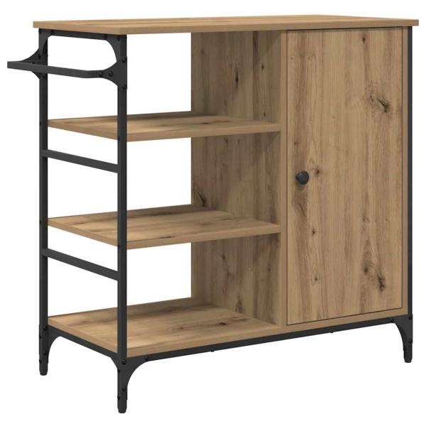 Küchenwagen Artisan Eiche 87,5x38,5x84,5 cm Holzwerkstoff