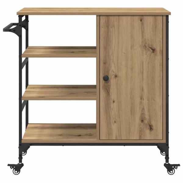 Küchenwagen Artisan Eiche 87,5x38,5x84,5 cm Holzwerkstoff