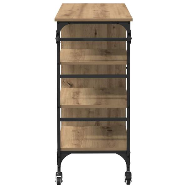 Küchenwagen Artisan Eiche 87,5x38,5x84,5 cm Holzwerkstoff