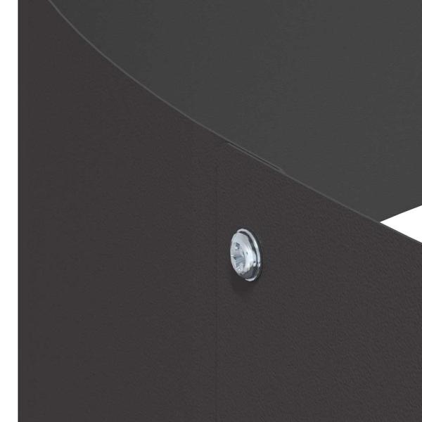 Metallpflanzgefäß Stahl/Schwarz Stahl Groß Dekorative Intarsien