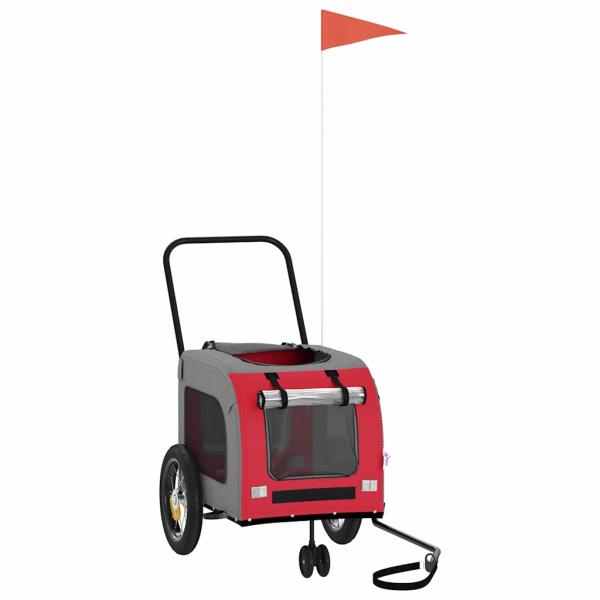Roter Haustierbuggy Rot Polyester, Metall 124 x 53 x 53 cm