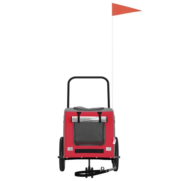 Roter Haustierbuggy Rot Polyester, Metall 124 x 53 x 53 cm